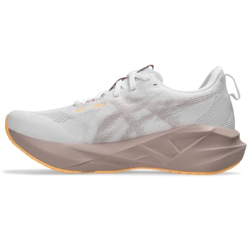 ASICS Women's NOVABLAST 5 Running Shoes, 8.5, White/Fawn