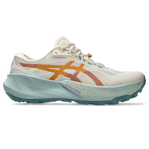 ASICS Women's Trabuco 14 Running Shoes, 9.5, Oatmeal/Sandstorm