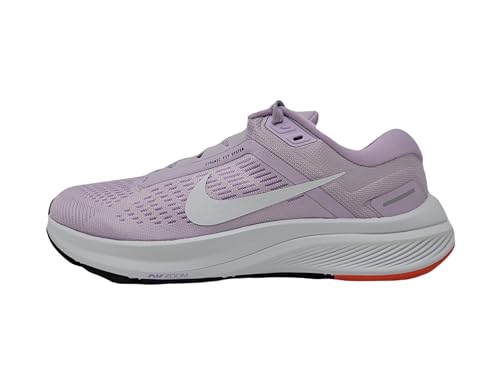 Nike Air Zoom Structure 24 Women's Trainers, Doll White Purple Rush Orange, 12 US