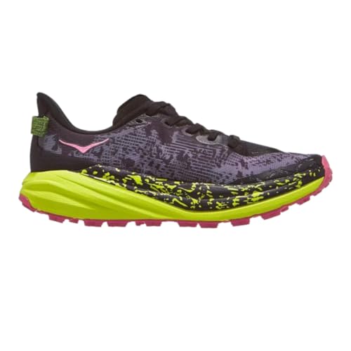 Hoka Women's Speedgoat 6 Black/Neon Hoka Citrus 6.5 Medium