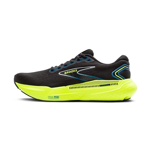 Brooks Men's Glycerin GTS 21 Supportive Running Shoe - Black/Blue/Nightlife - 10 Medium