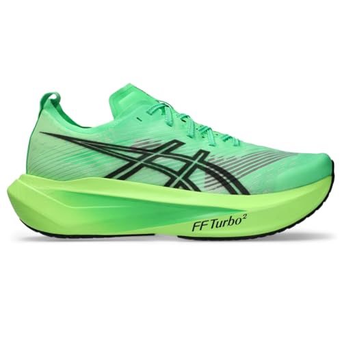 ASICS Unisex MEGABLAST Running Shoes, 8.5M / 10W, Vital Green/Black