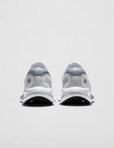 Nike Men's Journey Run Road Running Shoes, White/Metallic Silver-Black-Ashen Slate, 9
