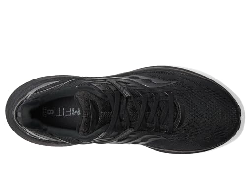 Saucony Men's Triumph 20 Sneaker, Black/Black/Black, 11