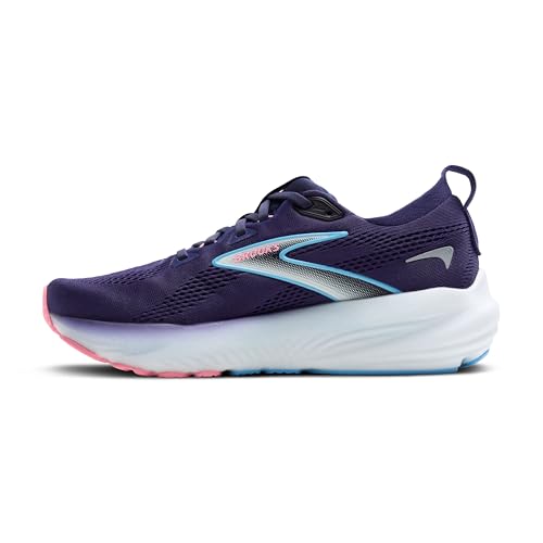 Brooks Women’s Glycerin 22 Neutral Running Shoe - Blue Ribbon/Peacoat/Dianthus - 8 X-Wide