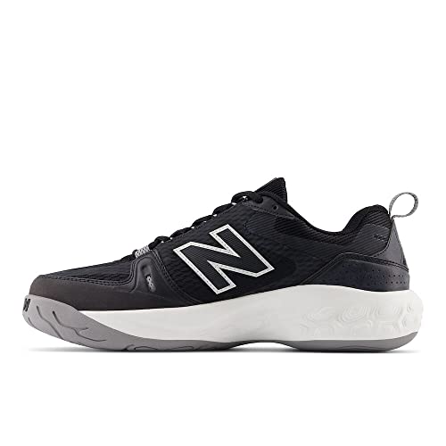 New Balance Men's Fresh Foam X 1007 V1 Tennis Shoe, Black/Grey, 9.5 W