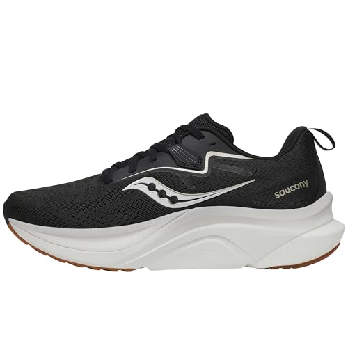 Saucony Women's Tempus 2 Sneaker, Black/White, 8