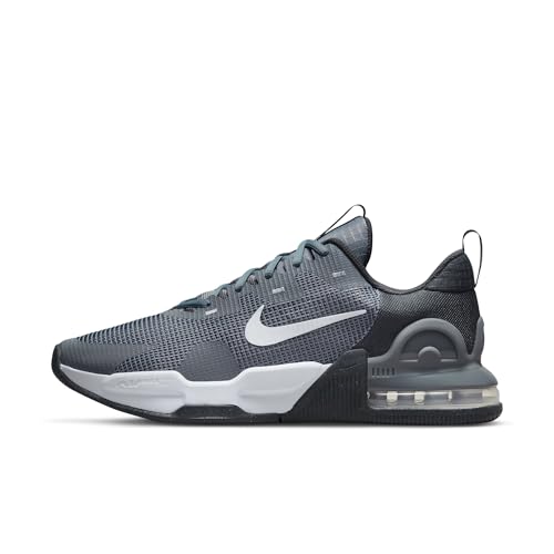 Nike Men's Air Max Alpha Trainer 5 Workout Shoes, Smoke Grey/White-Dark Smoke Grey-Dark Grey, 7