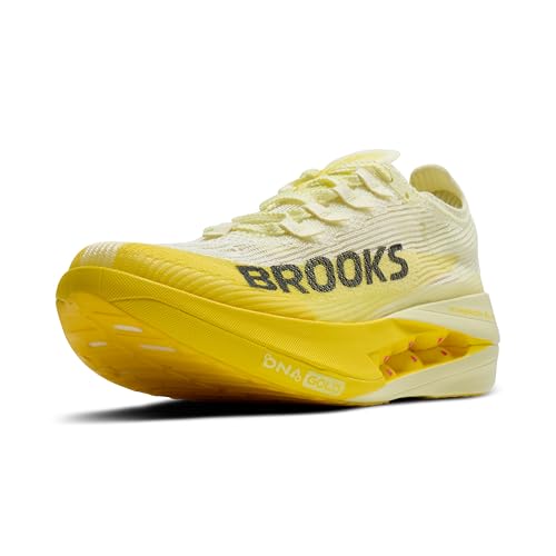 Brooks Unisex Hyperion Elite 5 Neutral Race Running Shoe for Men & Women - Luminary/Yellow/Gray - 9 Medium