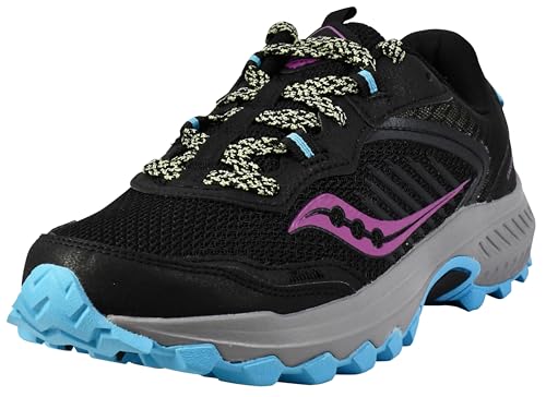 Saucony Women's Excursion TR15 Shoes, Black/Riz/Lime, 8 W