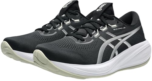 ASICS Men's Gel-Cumulus 28Sneaker, Black White, 12 US