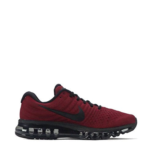 Nike Mens Air Max 2017 Low Top Lace Up Running Sneaker (9, Team Red/Black-Dark Grey)