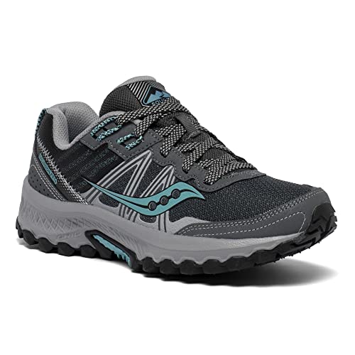 Saucony Women's Excursion TR14 Trail Running Shoe, Charcoal/Marine, 8.5