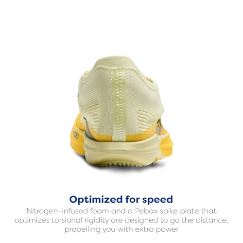 Brooks Hyperion Elite LD Unisex 4-Pin Track Spike Racing Unisex Shoe - Luminary/Cyber Yellow/Black - 11.5 Medium
