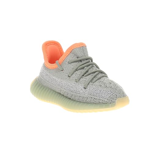 adidas Men's Yeezy Boost 350 V2 Reflective GW1229, Steeple Gray/Beluga/Solar Red, 7