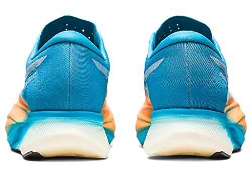ASICS Unisex METASPEED Sky+ Running Shoes, 11.5M / 13W, Orange POP/Island Blue