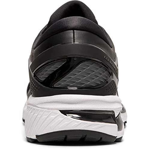 ASICS Men's Gel-Kayano 26 Running Shoes, 9.5M, Black/White
