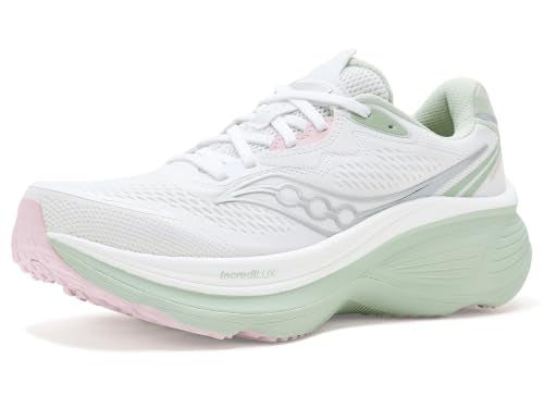 Saucony Women's Hurricane 26 Sneaker, White/Cast, 11