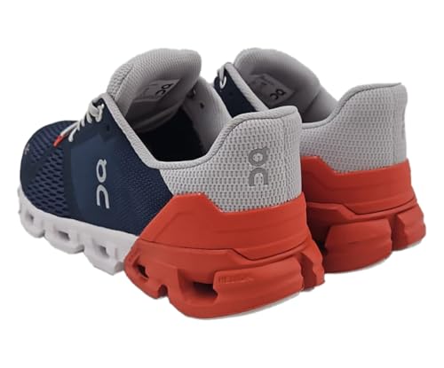 On Cloudflyer Mens Shoes Size 9.5, Color: Navy/Orange-Blue