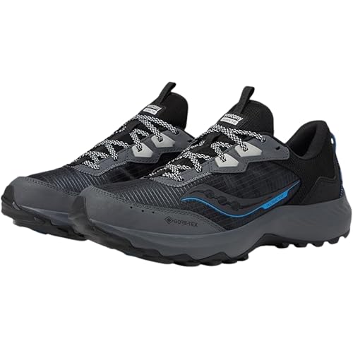 Saucony Men's Aura TR GTX Sneaker, Shadow/Black, 10