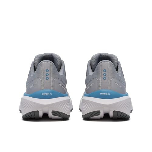 Saucony Women's Echelon 10 Sneaker, Flint/Breeze, 5.5 X-Wide