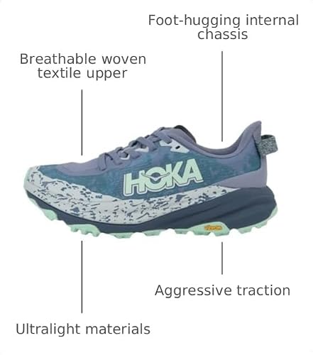 Hoka Women's Speedgoat 6 Moonlight/Thunder Cloud 7.5 Medium - alternate view 3