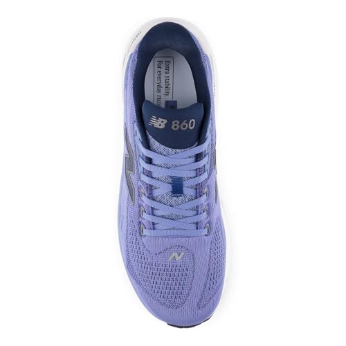 New Balance Men's Fresh Foam X 860 V15 Running Shoe, Fairweather Blue/Nb Navy, 10