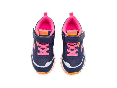Saucony Peregrine Shield KDZ A/C Sneakers (Little Big Kid), Navy/Pink, 1 US Unisex
