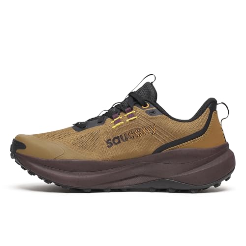 Saucony Men's Xodus Ultra 4 Sneaker, Kodiak/Wine, 9