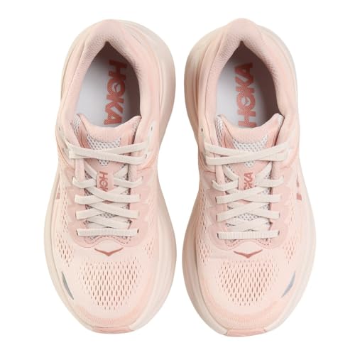Hoka Women's Bondi 9 Rose Latte/Rose Cream 8 Medium