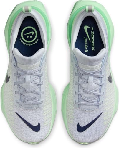 Nike Invincible 3 Women's Road Running Shoes (DR2660-009, Pure Platinum/Cool Grey/Vapor Green/Dark Obsidian) Size 10