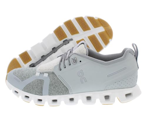 On Men's Cloud 5 Terry Running Shoes, Glacier/White, 8.5 US