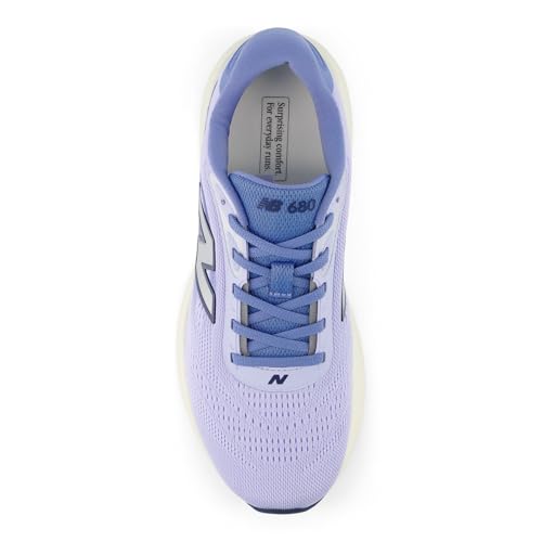 New Balance Women's Fresh Foam 680 v9 Running Shoe, Glint Blue/Fairweather Blue, 8