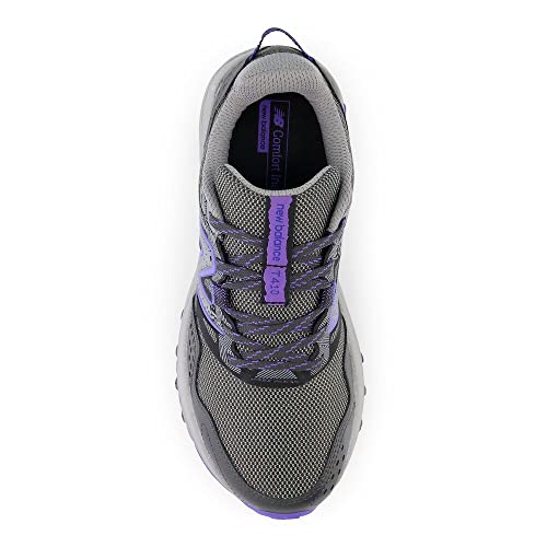 New Balance Women's 410 V8 Trail Running Shoe, Shadow Grey/Electric Indigo/Black, 9.5 W