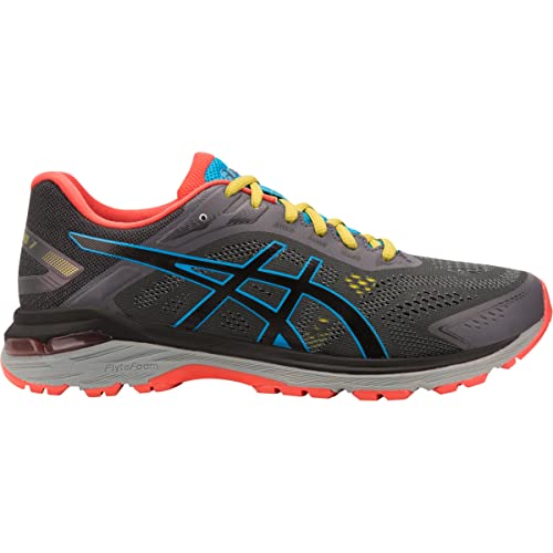ASICS Men's GT-2000 7 Trail Running Shoes, 9.5, Dark Grey/Black