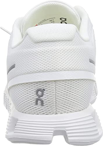 On Men's Cloud 5 Sneakers, All White, 11.5