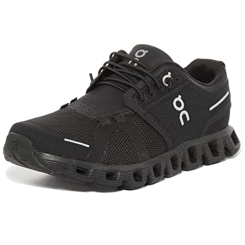 On Women's Cloud 5 Sneakers, All Black, 9
