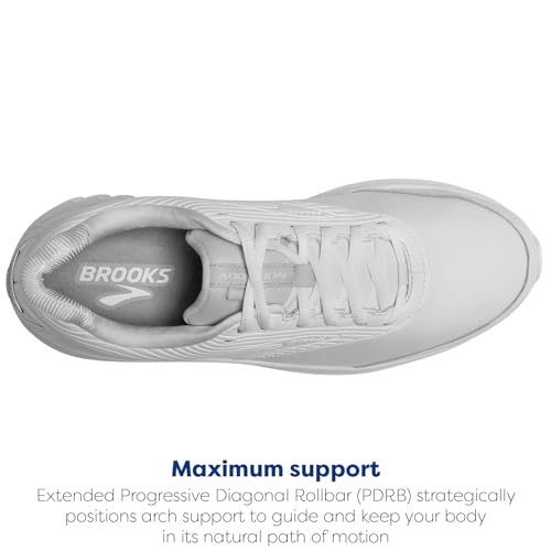 Brooks Men's Addiction Walker 2 Walking Shoe - White/White - 12 X-Wide