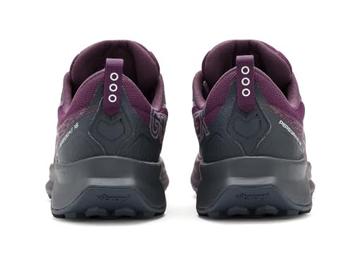 Saucony Women's Peregrine 16 GTX Sneaker, Eggplant/Ebo, 9.5