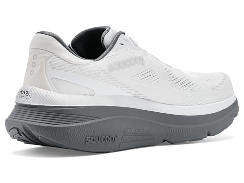 Saucony, Men, Guide 19, White/Shadow, 12.5, Medium