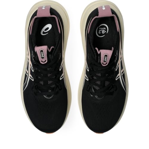 ASICS Women's Gel-Nimbus 28 Running Shoes, 8, Black/Taro Purple