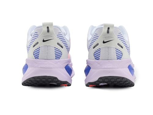 Nike Womens Vomero 18 White/Hot Lava/Violet Mist/Sapphire 8 Medium