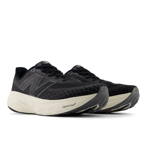 New Balance Men's Fresh Foam X 1080 V14 Running Shoe, Black/Magnet/Linen, 12 M