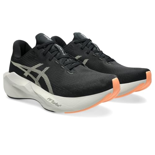 ASICS Men's NOVABLAST 6 Running Shoes, 7.5, Black/Khaki