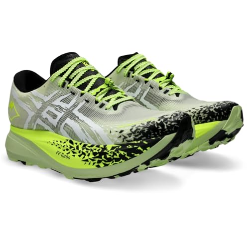 ASICS Unisex METAFUJI Trail Running Shoes, 10.5M / 12W, Cool Matcha/Black