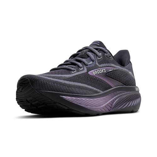 Brooks Women’s Ghost 18 Neutral Running & Walking Shoe - Ebony/Folkstone/Metallic - 6 Wide