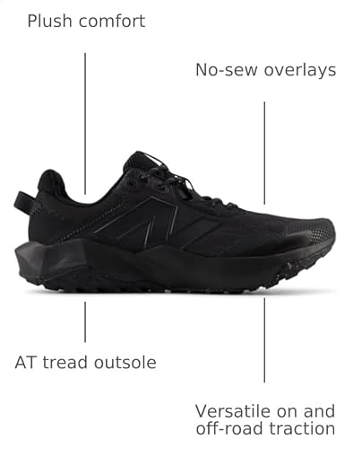 Men's New Balance DynaSoft Nitrel v6 Trail Shoes in Phantom/Black/Castlerock alternate view 3