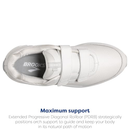 Brooks Addiction Walker V-Strap 2 White/White 8.5 EE
