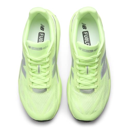 New Balance Men's FuelCell Rebel V5 Running Shoe, Mint Flash/Lab Green/Silver Metallic, 10.5 M