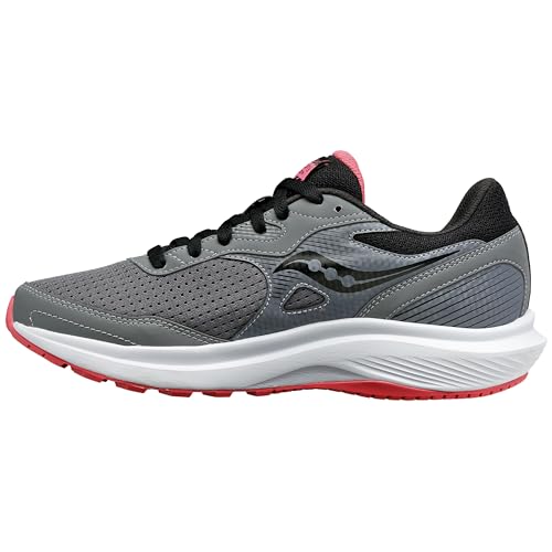Saucony Women's Cohesion 16 Sneaker, Concrete/Ember 9